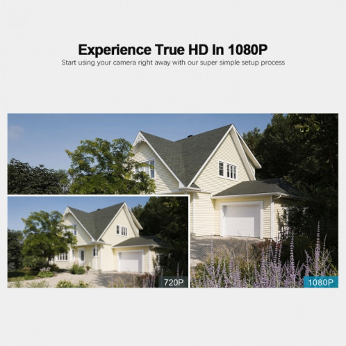 SriHome NVS001 1080P Kit NVR 4 canaux système de caméra de sécurité sans fil, prise en charge de la détection humanoïde / détection de mouvement / audio bidirectionnel / vision nocturne, prise ue SS34EU1435-016