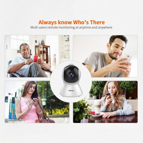 SriHome SH025 2.0 millions de pixels 1080P HD AI caméra IP à suivi automatique, prise en charge de l'audio bidirectionnel / suivi de mouvement / détection humanoïde / vision nocturne / carte TF, SS39EU668-017