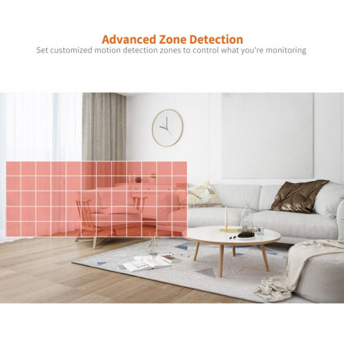 SriHome SH025 2.0 millions de pixels 1080P HD AI caméra IP à suivi automatique, prise en charge de l'audio bidirectionnel / suivi de mouvement / détection humanoïde / vision nocturne / carte TF, SS39EU668-017