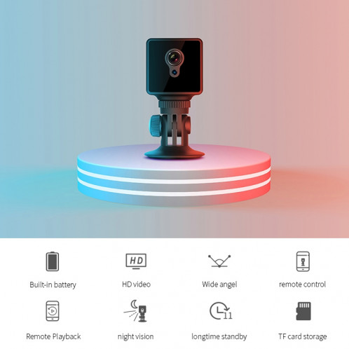 CAMSOY S8 HD 1280 x 720P Caméra de surveillance intelligente grand angle sans fil WiFi de 140 degrés, Prise en charge automatique photosensible de la vision de droite, détection de mouvement et enregistrement en SC16101392-013