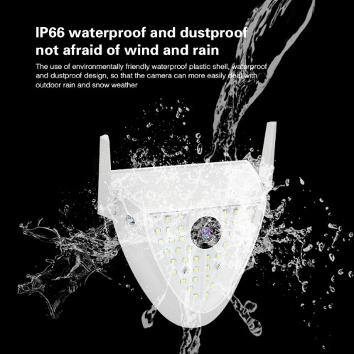 DP16 2.0 MEGAPIXEL 42 LEDS Caméra intelligente de jardin, détection de mouvement / vision de nuit / interphone vocale / carte TF, SH20EU259-013