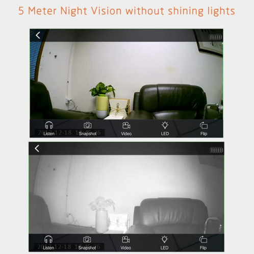 CAMSOY C2 Moniteur Bluetooth intelligent HD Vision nocturne Caméra de surveillance à distance WIFI SC26961042-012