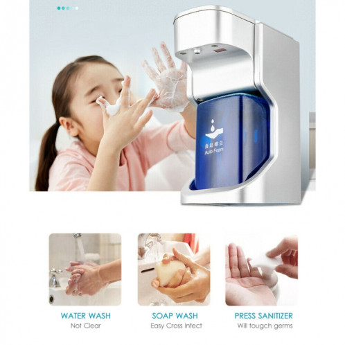 Goddard Distributeur de savon liquide désinfectant pour les mains en mousse à détection automatique sans contact avec affichage à LED (Champagne Gold) SH01CJ1333-010