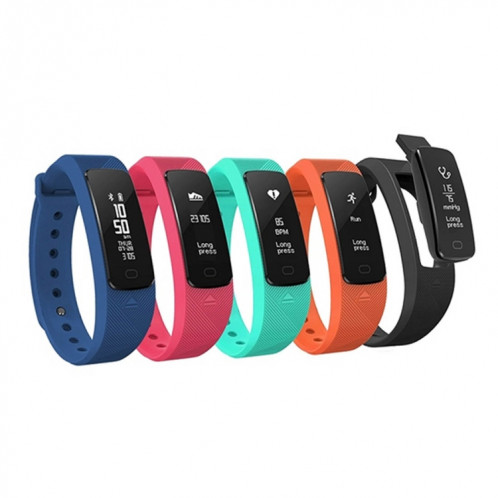 Bracelet intelligent Bluetooth 4.0 de SMA-B2 Fitness Tracker, IP67 imperméable à l'eau, modes de sport de soutien / moniteur de fréquence cardiaque / moniteur de pression artérielle / moniteur de sommeil (noir) SH103B1143-011