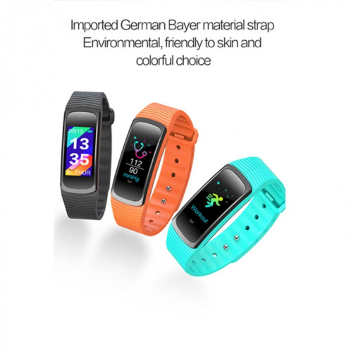 SMA-B3 Fitness Tracker Bracelet Smart Bluetooth 0.96 pouce, IP67 étanche, Traker d'activité de soutien / moniteur de fréquence cardiaque / moniteur de pression artérielle / capture à distance (noir) SH105B564-020