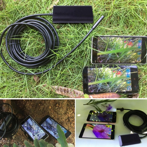 2.0MP HD Caméra 30m Sans Fil Distance Métal WiFi Box Étanche IPX67 Endoscope Snake Tube Inspection Caméra avec 6 LED pour Android & iOS, Longueur: 1m, Diamètre de l'Objectif: 9mm (Noir) SH164B1517-08