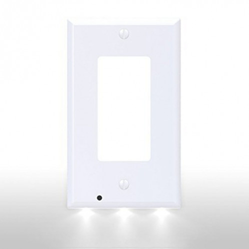0.5W 110V Night Angel Square Plug Socket Sensor Night Light, Mini veilleuse à induction de mouvement du corps humain à lumière blanche SH178A361-08