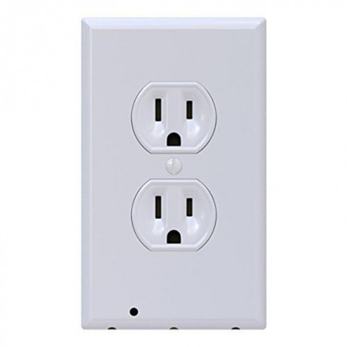 0.5W 110V Night Angel Square Plug Socket Sensor Night Light, Mini veilleuse à induction de mouvement du corps humain à lumière blanche SH178B1764-08