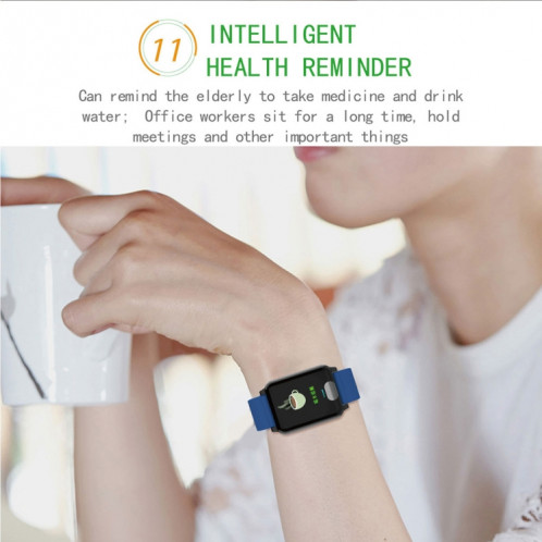 E04 Montre intelligente à écran couleur IPS de 1,3 pouces IP67 étanche, bracelet en TPU, rappel d'appel d'assistance / surveillance de la fréquence cardiaque / surveillance de la pression artérielle / soins SH542L812-021