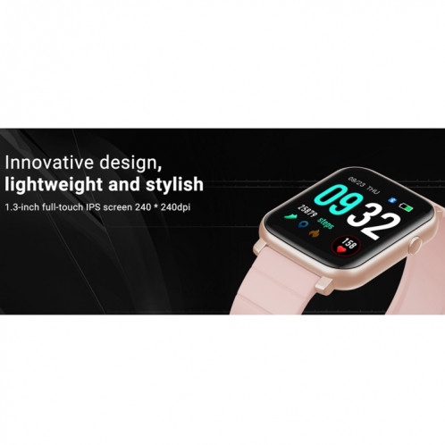 SMA-F1 1.3 pouces TFT écran tactile complet IP68 montre de sport intelligente étanche, prise en charge de la fréquence cardiaque dynamique, de la pression artérielle et de la détection du sommeil / Bluetooth / SH615B1099-012