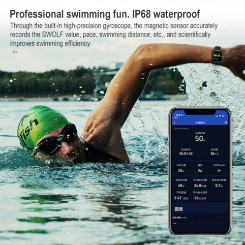 CS201 Sports de mode IP68 Smart Bluetooth Smart Bluetooth, Support Surveillance de la fréquence cardiaque et surveillance de l'oxygène sanguin et surveillance du sommeil et surveillance de l'exercice (rose) SH740F1041-07
