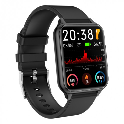 Q26 Pro Montre intelligente étanche IP68 de 1,83 pouces, prise en charge de la surveillance de la température corporelle / fréquence cardiaque / oxygène sanguin / surveillance de la pression artérielle (noir) SH837B1257-018