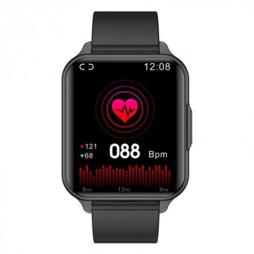 Q26 Pro Montre intelligente étanche IP68 de 1,83 pouces, prise en charge de la surveillance de la température corporelle / fréquence cardiaque / oxygène sanguin / surveillance de la pression artérielle (noir) SH837B1257-018