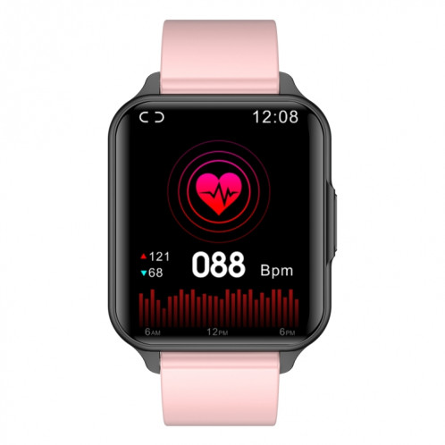 Q26 Pro Montre intelligente étanche IP68 de 1,83 pouces, prend en charge la surveillance de la température corporelle / la fréquence cardiaque / l'oxygène sanguin / la surveillance de la pression artérielle (rose) SH837F226-018