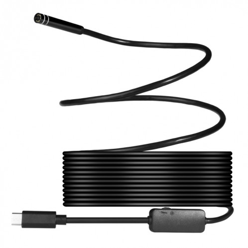 Caméra d'inspection à tube de serpent étanche à l'endoscope USB-C / Type-C avec 8 LED et adaptateur USB, longueur: 7 m, diamètre de la lentille: 8 mm SH08531349-010