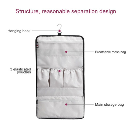 BUBM JFQ-T Sac de rangement en nylon à suspension portable pour bigoudi Dyson (noir) SB242B610-09