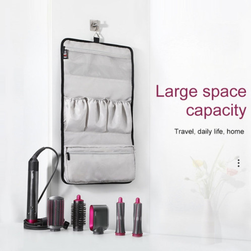 BUBM JFQ-T Sac de rangement en nylon à suspension portable pour bigoudi Dyson (noir) SB242B610-09