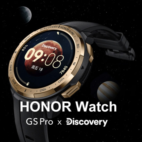 Honor GS Pro Discovery Fitness Tracker Smart Watch Smart Watch, écran de 1,39 pouce Kirin A1 puce, appel de Bluetooth, GPS, fréquence cardiaque / Sommeil / Surveillance de l'oxygène sanguin (ciel étoilé mystérieux) SH491J1423-011