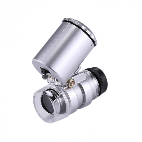 Mini microscope portatif d'évaluation de bijoux 60X avec fonction de détection de lumière et de devise LED SH15171354-08