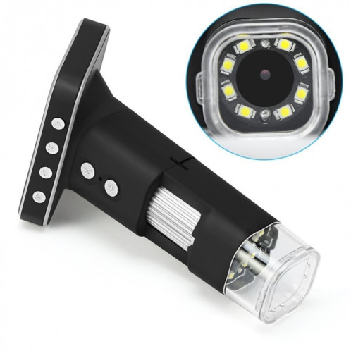 Microscope numérique USB à capteur d'image 3MP avec zoom 500X avec écran de 2,5 pouces et 8 LED et support professionnel, Carte de support pour TF SH1580195-07