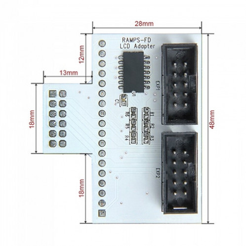Imprimante 3D Panneau LCD Adaptateur pour RAMPS-FD SH1704333-05
