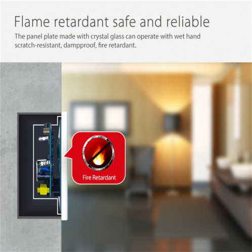 NEO NAS-SC03W Interrupteur de commande de lumière intelligent sans fil de l'UE avec 3Gang SN2382811-014