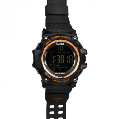 EX16 1.12 pouces FSTN LCD Affichage Angle Plein Sport Montre Smart Watch, IP67 50M Professionnel Imperméable À L'eau, Support Podomètre / Chronomètre / Alarme / Notification Rappel / Notification D'appel / SH675J862-023