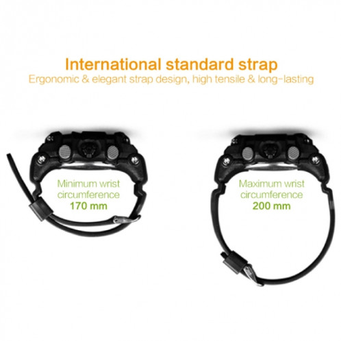 EX16 1.12 pouces FSTN LCD Affichage Angle Plein Sport Montre Smart Watch, IP67 50M Professionnel Imperméable À L'eau, Support Podomètre / Chronomètre / Alarme / Notification Rappel / Notification D'appel / SH675J862-023