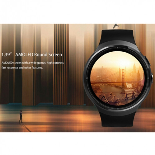 Z10 400 * 400 pixels AMOLED 1.39 pouces ronde montre intelligente à écran tactile, étanche IP54, podomètre de soutien / moniteur de fréquence cardiaque / navigation GPS / Notification de rappel / rappel d'appel SH677S591-020