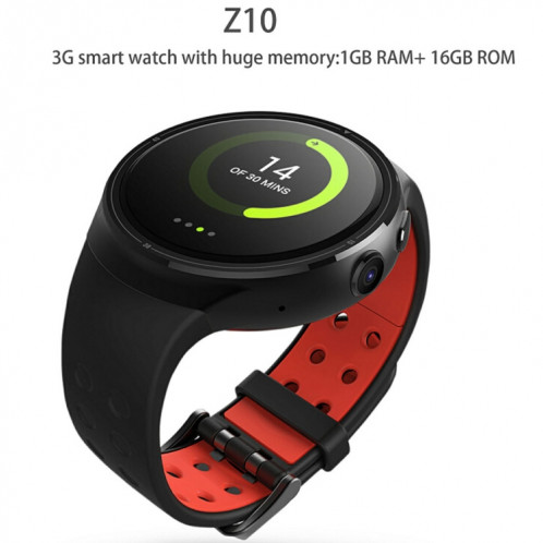 Z10 400 * 400 pixels AMOLED 1.39 pouces ronde montre intelligente à écran tactile, étanche IP54, podomètre de soutien / moniteur de fréquence cardiaque / navigation GPS / Notification de rappel / rappel d'appel SH677S591-020