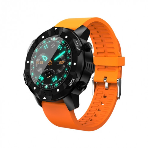 S3 1.39 pouces OLED Bluetooth Smart Display Display, IP67 étanche, support Compass / moniteur de fréquence cardiaque / carte SIM / navigation GPS, compatible avec les téléphones Android et iOS (Orange) SH772E127-017