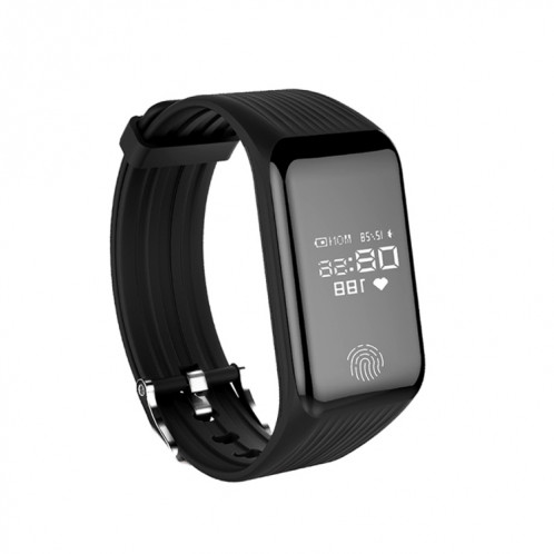 TLW B3 Fitness Tracker 0,66 pouces OLED Bracelet Bracelet à puce, IP67 Étanche, Mode Sport Support / Moniteur de Fréquence Cardiaque Continue / Moniteur de Sommeil / Rappel d'Information (Noir) SH214B1505-011