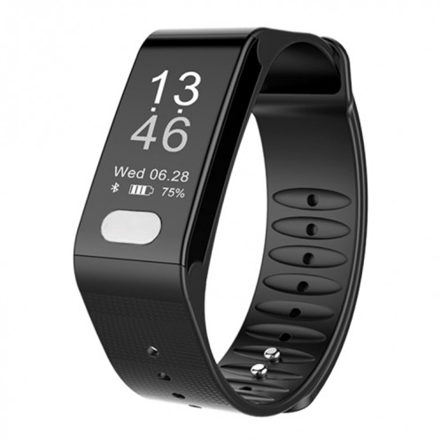 TLW T6 Fitness Tracker 0,96 pouces OLED Bracelet à bracelet intelligent, Mode Sport de soutien / ECG / moniteur de fréquence cardiaque / Pression artérielle / moniteur de sommeil (noir) SH216B1069-011