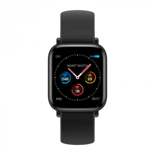 Montre de sport intelligente Q10 Fashion, écran TFT 1,3 pouces, étanche IP67, prise en charge de la fréquence cardiaque / surveillance de la pression artérielle / surveillance du sommeil / rappel sédentaire (noir) SH590B233-020