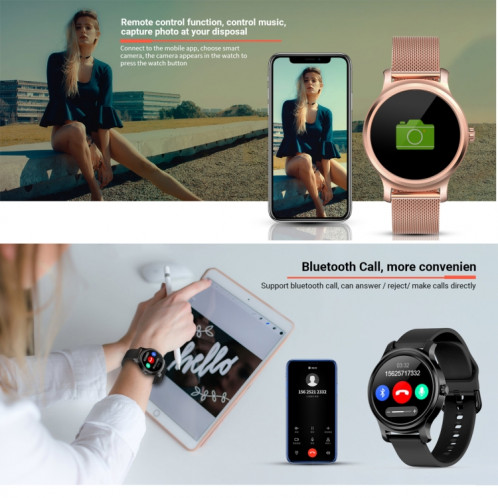 SMA-09 1,3 pouces écran IPS Smart Watch IP54 étanche, appel de soutien / rappel de message / notification des médias sociaux / contrôle de la caméra / surveillance de la veille / rappel de la sédentarité SH200A1314-08