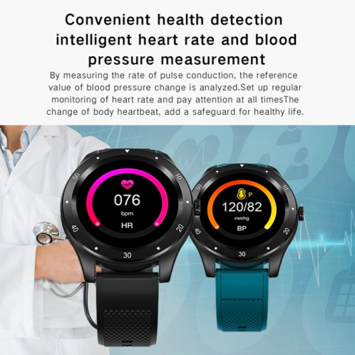 Montre intelligente à écran couleur IPS S6 1,3 pouces, prise en charge de la surveillance de la fréquence cardiaque / surveillance de la pression artérielle / surveillance du sommeil / cycle physiologique féminin SH601G426-014