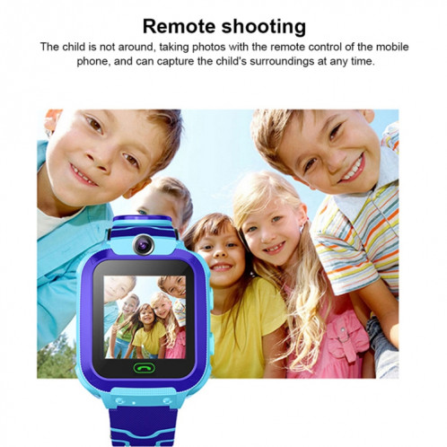 Q12 Montre intelligente à écran couleur de 1,44 pouces pour enfants, non étanche, prise en charge du positionnement LBS / numérotation bidirectionnelle / SOS / surveillance vocale / application Setracker (rose) SH732F762-018