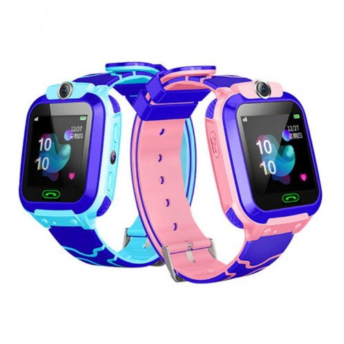 Q12 Montre intelligente à écran couleur de 1,44 pouces pour enfants, non étanche, prise en charge du positionnement LBS / numérotation bidirectionnelle / SOS / surveillance vocale / application Setracker (rose) SH732F762-018