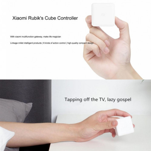Xiaomi Mijia Accueil APP Aqara Contrôleur Cube Magique Zigbee Version Six Actions Contrôlées, Besoin de Travailler avec (CA1001) Produit (Blanc) SX200W929-09