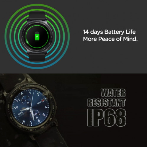 Zeblaze GTR2 1,28 pouce Color tactile écran Bluetooth 5.0 IP68 Imperméable Smart Watch, Support Moniteur de sommeil / Moniteur de fréquence cardiaque / Surveillance de la tension artérielle (or) SZ382J1802-08