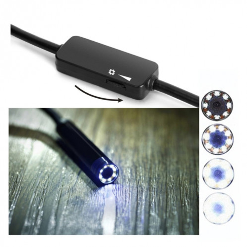 Caméra d'inspection de tube de serpent d'endoscope de WiFi de l'appareil-photo 2.0MP HD avec 8 LED, IP68 imperméable, diamètre de lentille: 8mm, longueur: 2m, ligne dure SH6663325-014