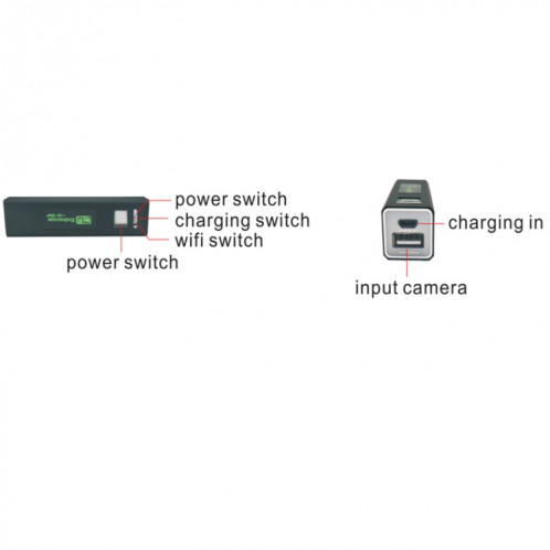 Caméra d'inspection de tube de serpent d'endoscope de WiFi de l'appareil-photo 2.0MP HD avec 8 LED, IP68 imperméable, diamètre de lentille: 8mm, longueur: 2m, ligne dure SH6663325-014