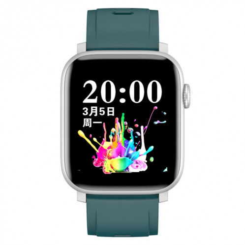 SE02 Bluetooth Smart Sport Watch, Soutenir la fréquence cardiaque / la pression artérielle / la surveillance de l'oxygène sanguin et la surveillance du sommeil et le rappel sédentaire (vert) SH739G1186-08