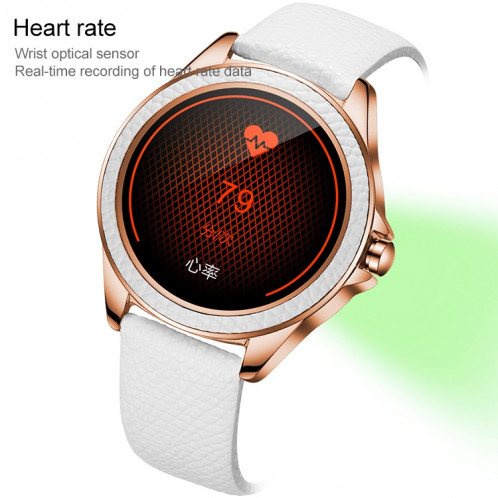 M6009 Glitter Strap Strap Strap Mode Smart Watch pour Femmes, Soutenez la surveillance de la fréquence cardiaque et le podomètre et la surveillance du sommeil et des calories (argent) SH741S196-07