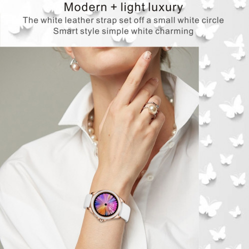 M6009 Glitter Strap Strap Strap Mode Smart Watch pour Femmes, Soutenez la surveillance de la fréquence cardiaque et le podomètre et la surveillance du sommeil et des calories (argent) SH741S196-07