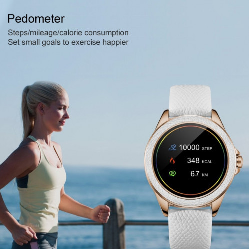 M6009 Glitter Strap Strap Strap Mode Smart Watch pour Femmes, Soutenez la surveillance de la fréquence cardiaque et le podomètre et la surveillance du sommeil et des calories (argent) SH741S196-07