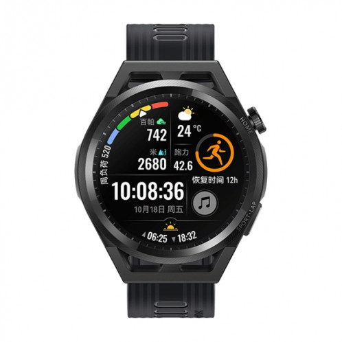 Huawei Regardez GT Runner Smart Watch Smart Watch bandeau 46mm Silicone, écran AMOLED de 1,43 pouce, Support Antenne externe suspendu / GPS / Durée de vie de la batterie de 14 jours / NFC (Noir) SH768B1578-012