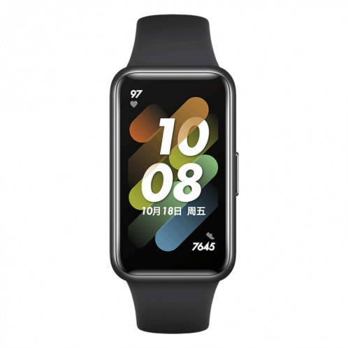 Édition originale de Huawei Band 7 NFC, montre intelligente à écran AMOLED de 1,47 pouce, Support Blood Oxygen Monitoring / 14 jours Life de batterie (noir) SH792B1995-07