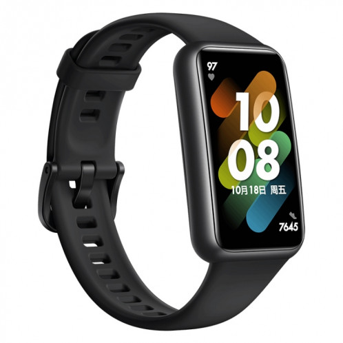 Édition originale de Huawei Band 7 NFC, montre intelligente à écran AMOLED de 1,47 pouce, Support Blood Oxygen Monitoring / 14 jours Life de batterie (noir) SH792B1995-07