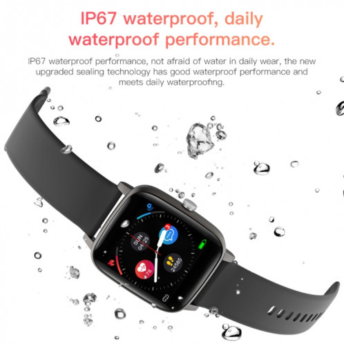 T98 Montre intelligente à écran couleur de 1,4 pouces, étanche IP67, mesure de la température corporelle de soutien / surveillance de la fréquence cardiaque / surveillance de la pression artérielle / rappel SH786H543-014